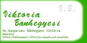 viktoria banhegyesi business card