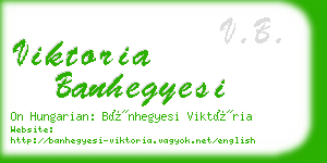 viktoria banhegyesi business card